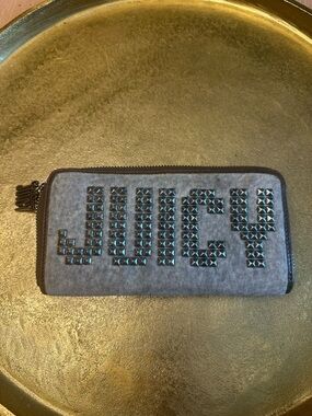 Juicy Couture Vintage Y2K logo studded Zip-Around Wallet